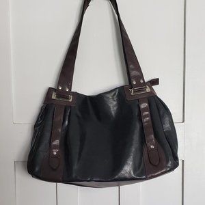Black and brown purse